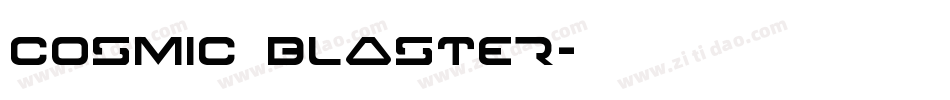Cosmic Blaster字体转换